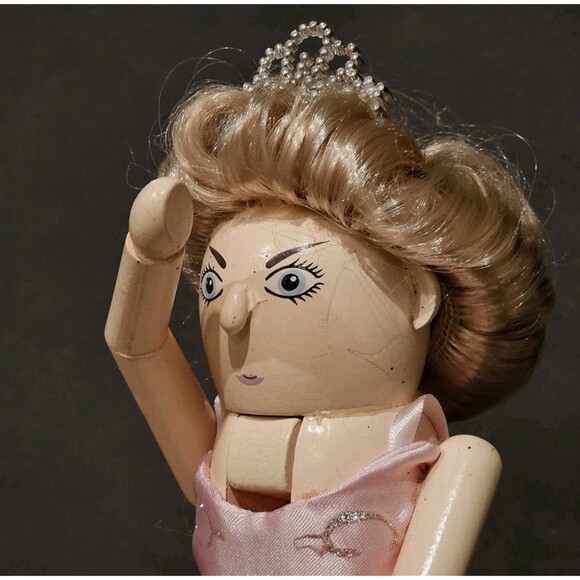 Pink Ballerina Nutcracker Princess 15" Wooden Holiday Christmas Decor Creative - Picture 2 of 10